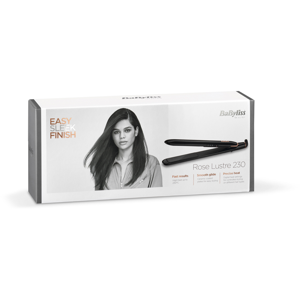 BaByliss Rose Lustre Ceramic Coated Plate Straightener Image 5