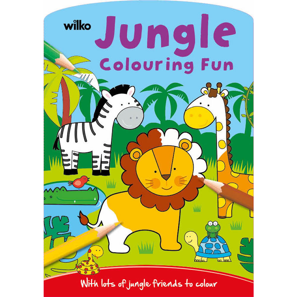 Wilko Animal Colouring Book Image 1