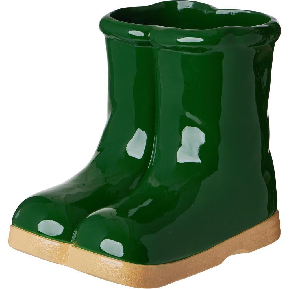 Wilko Green Welly Outdoor Planter Large Image 2