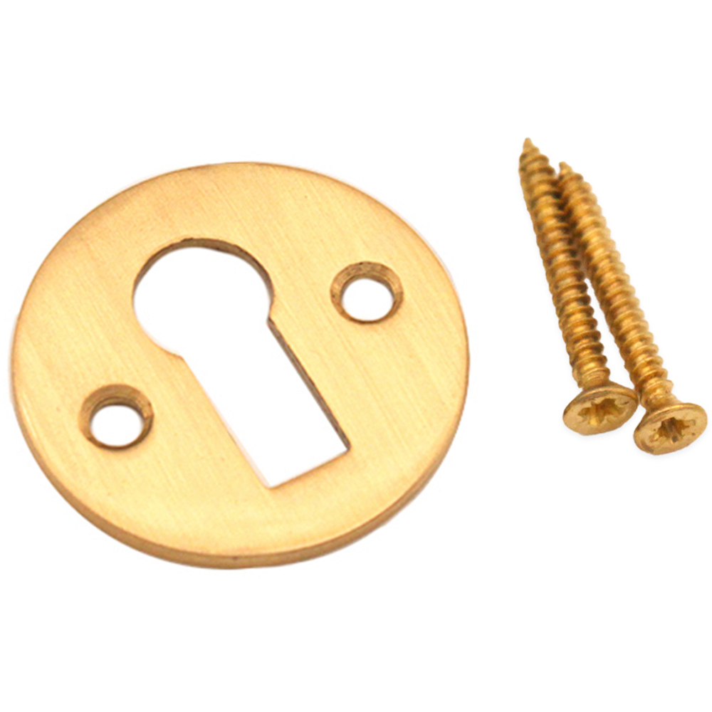 Spira Brass Victorian Satin Brass Open Keyhole Image 2