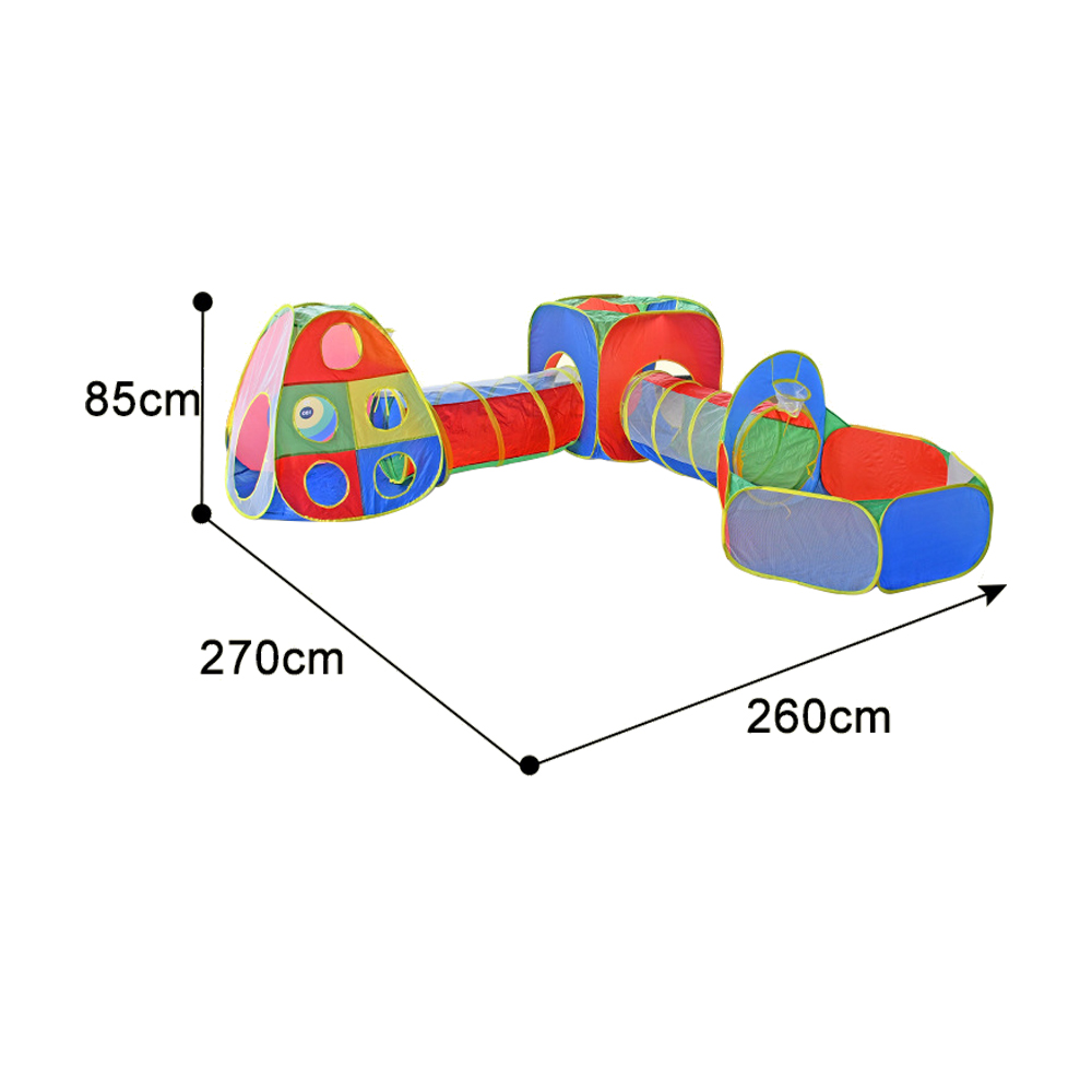 Living and Home 5 in 1 Kids Pop Up Play Tent Set Image 6