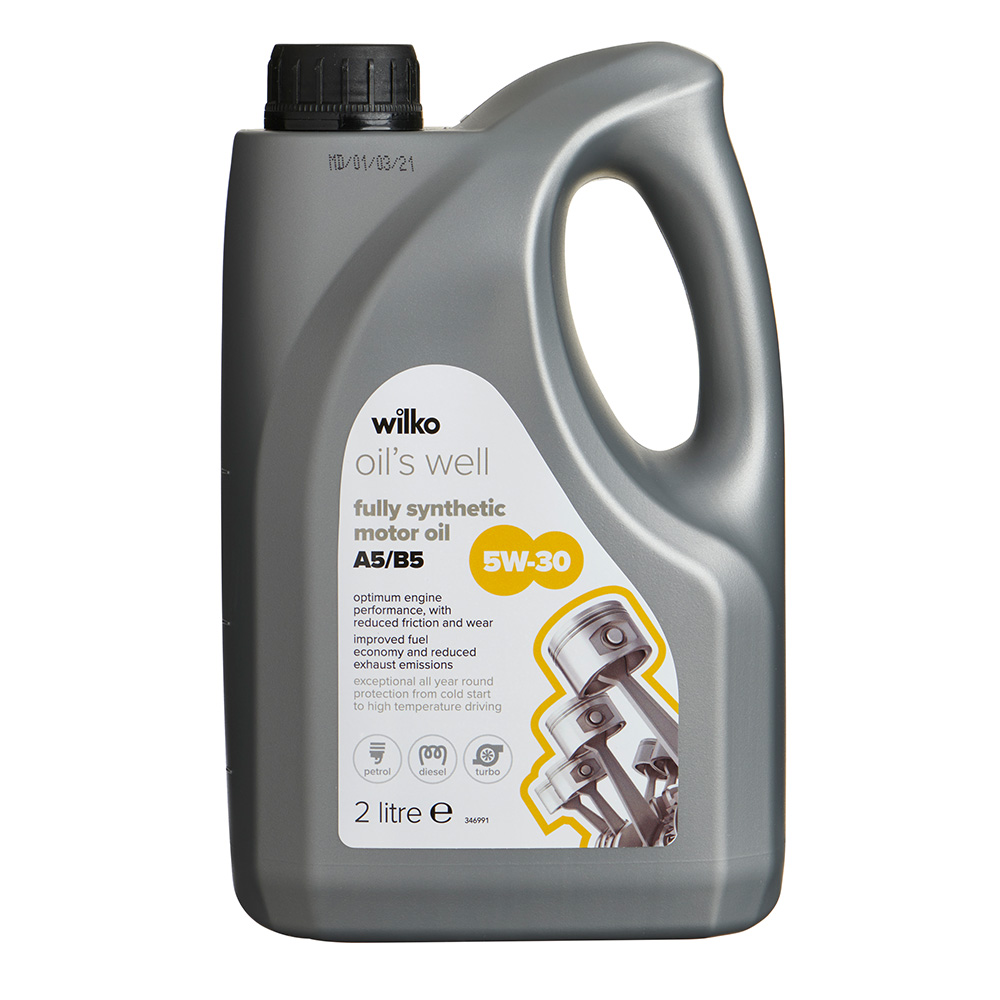 Wilko 2L 5W30 Fully Synthetic Motor Oil Image 1