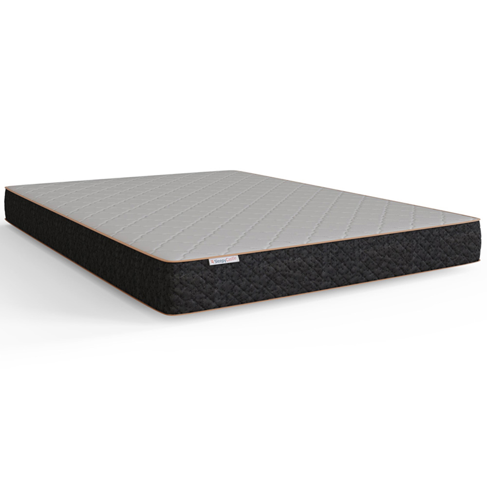 GFW Double Black Faux Leather End Lift Ottoman Bed with Memory Pocket Spring Mattress Image 2