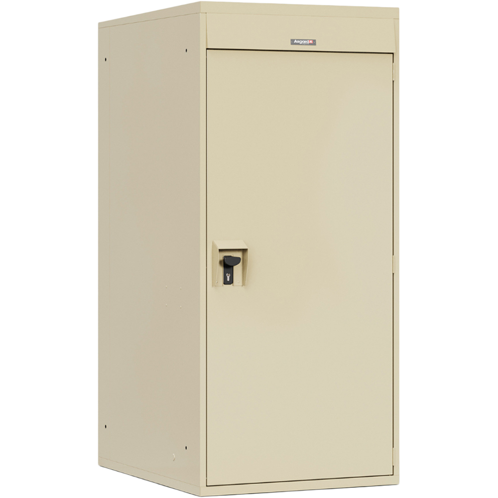 Asgard 2.6 x 3.6ft Cream Vertical Bike Locker Image 1