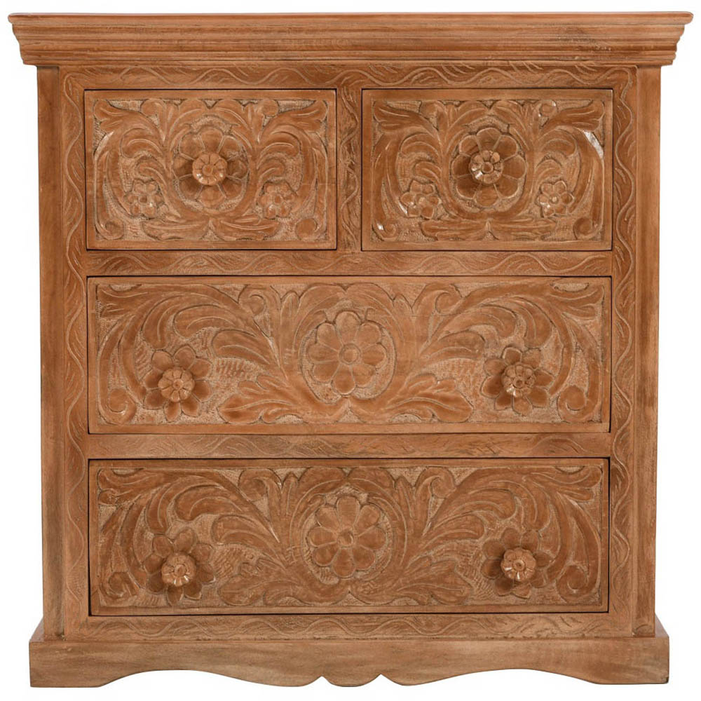 Brooklyn Adair 4 Drawer Mango Wood Chest of Drawers Image 3