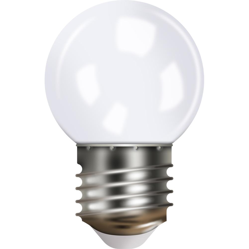 Eagle Connect G45 E27 Warm White LED Bulb with Clear Plastic Cover Image 1