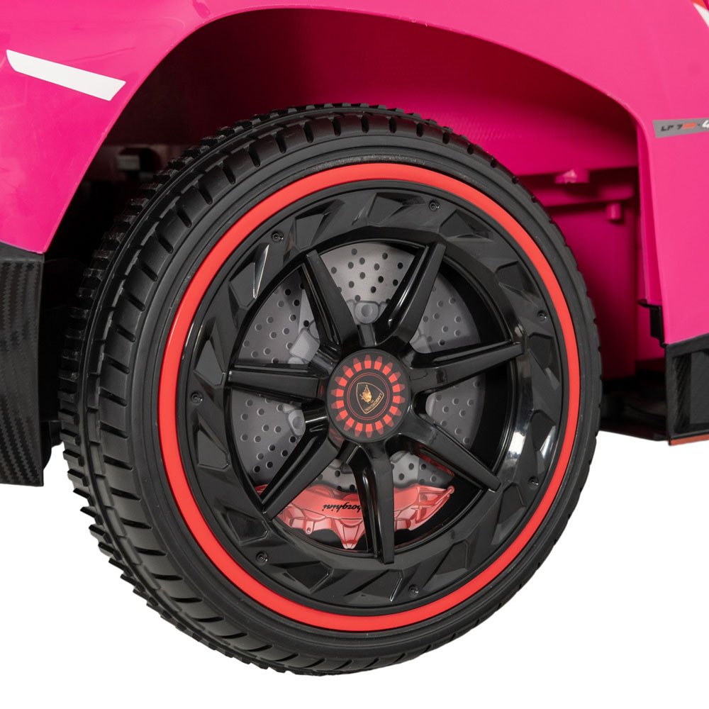 Costway Pink Lamborghini 4WD Kids Ride-On Car Image 2
