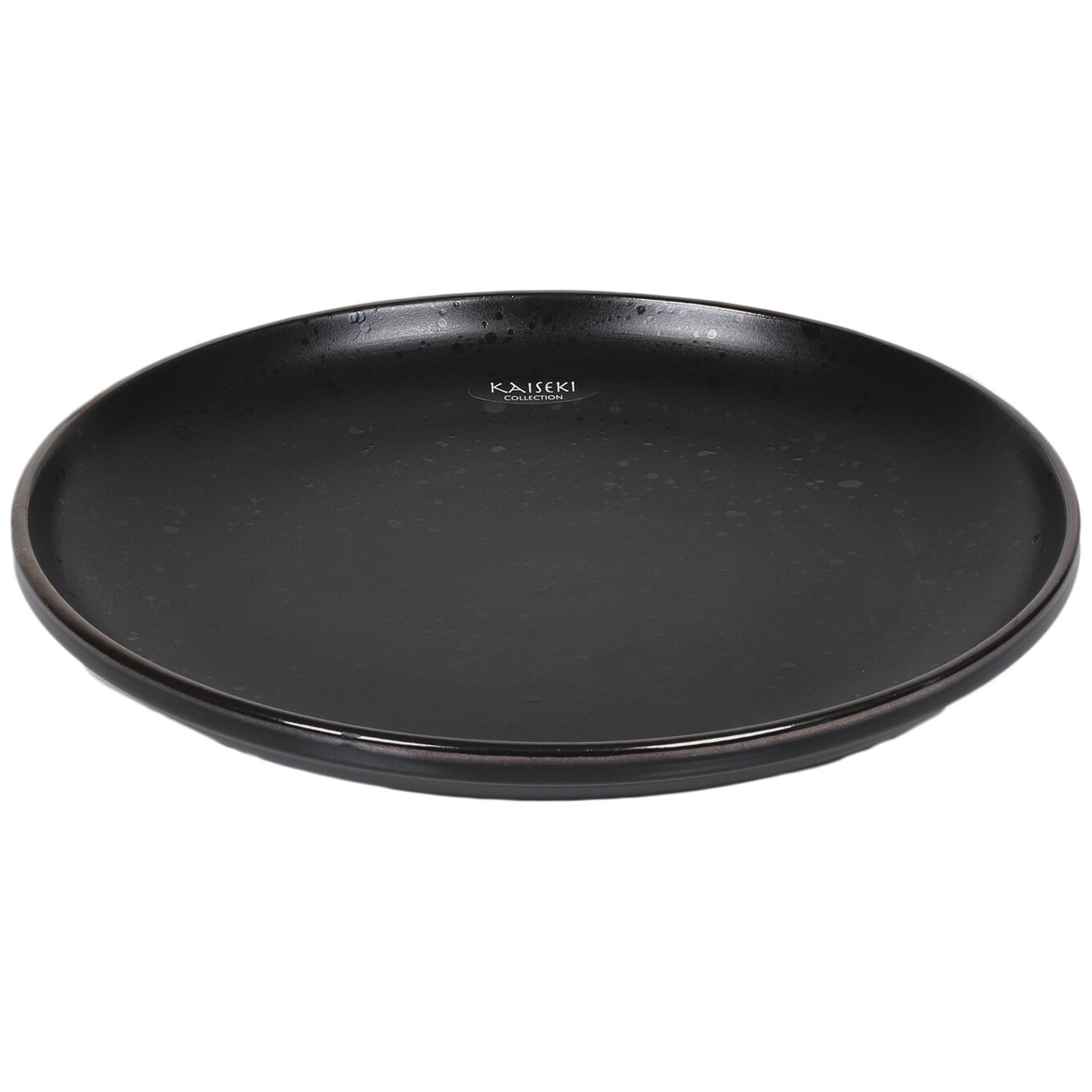 Kaiseki Black Speckle Stoneware Dinner Plate Image