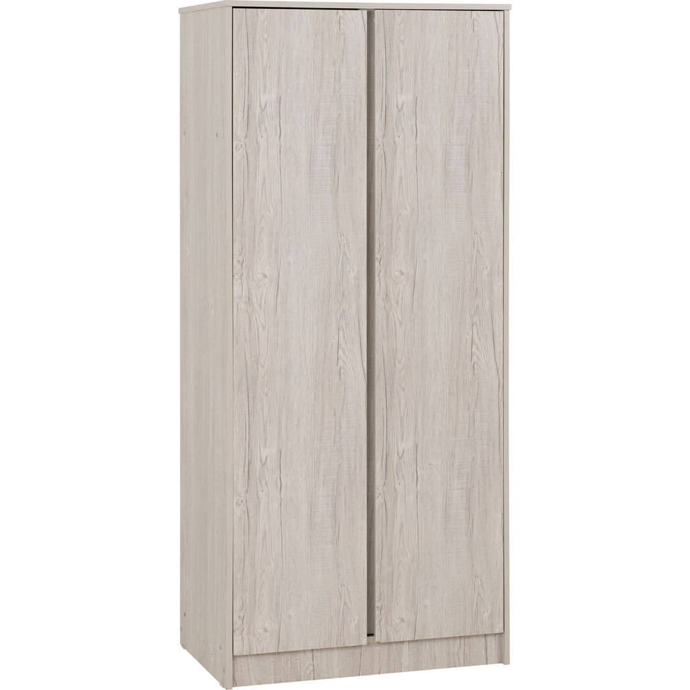 Seconique Malvern 2 Door Urban Snow Wardrobe Image 2