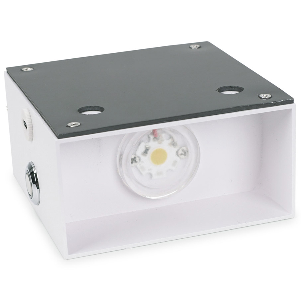 ValueLights Marx White Rechargeable Easy Fit Wall Light Image 3