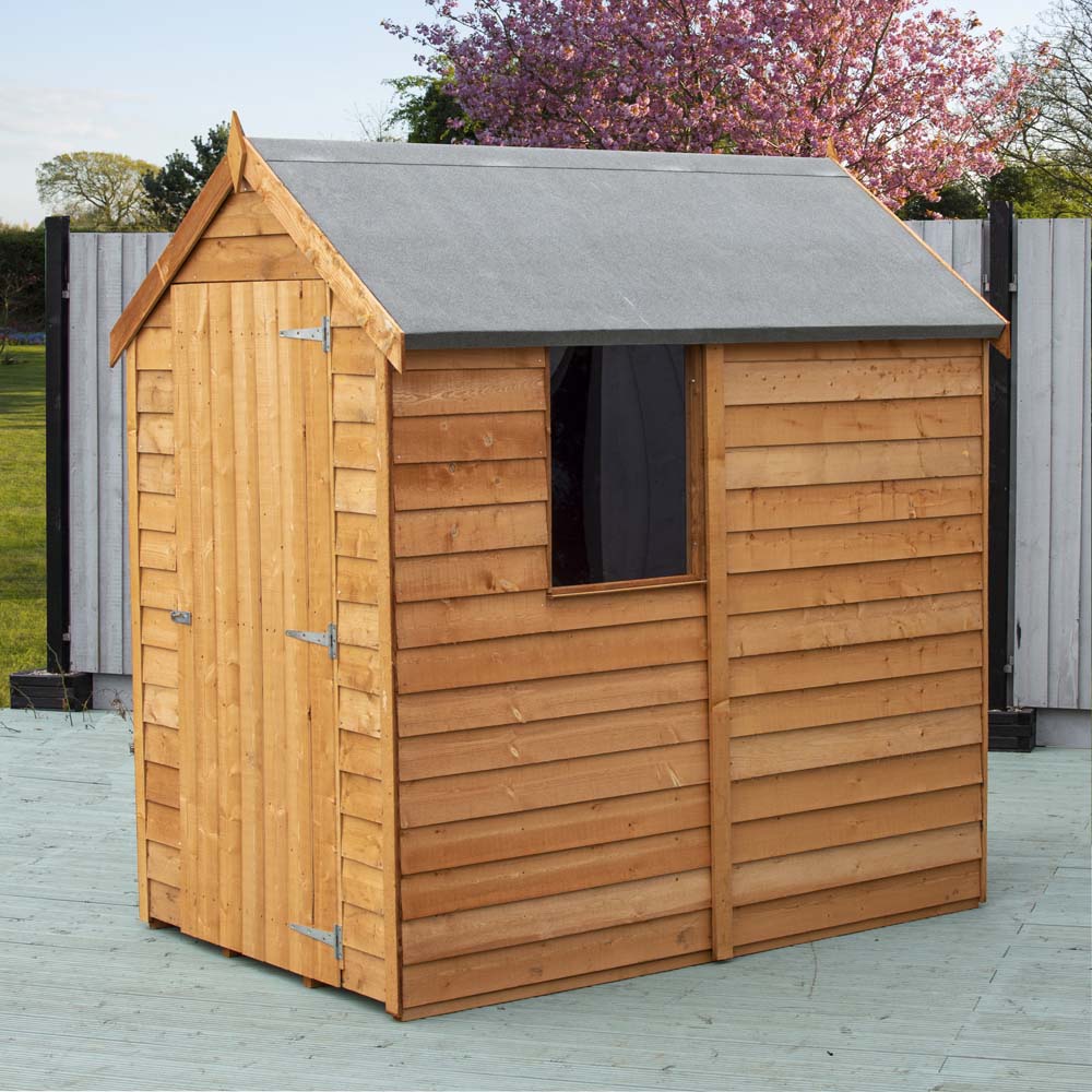 Shire 6 x 4ft Dip Treated Overlap Shed with Window Image 4