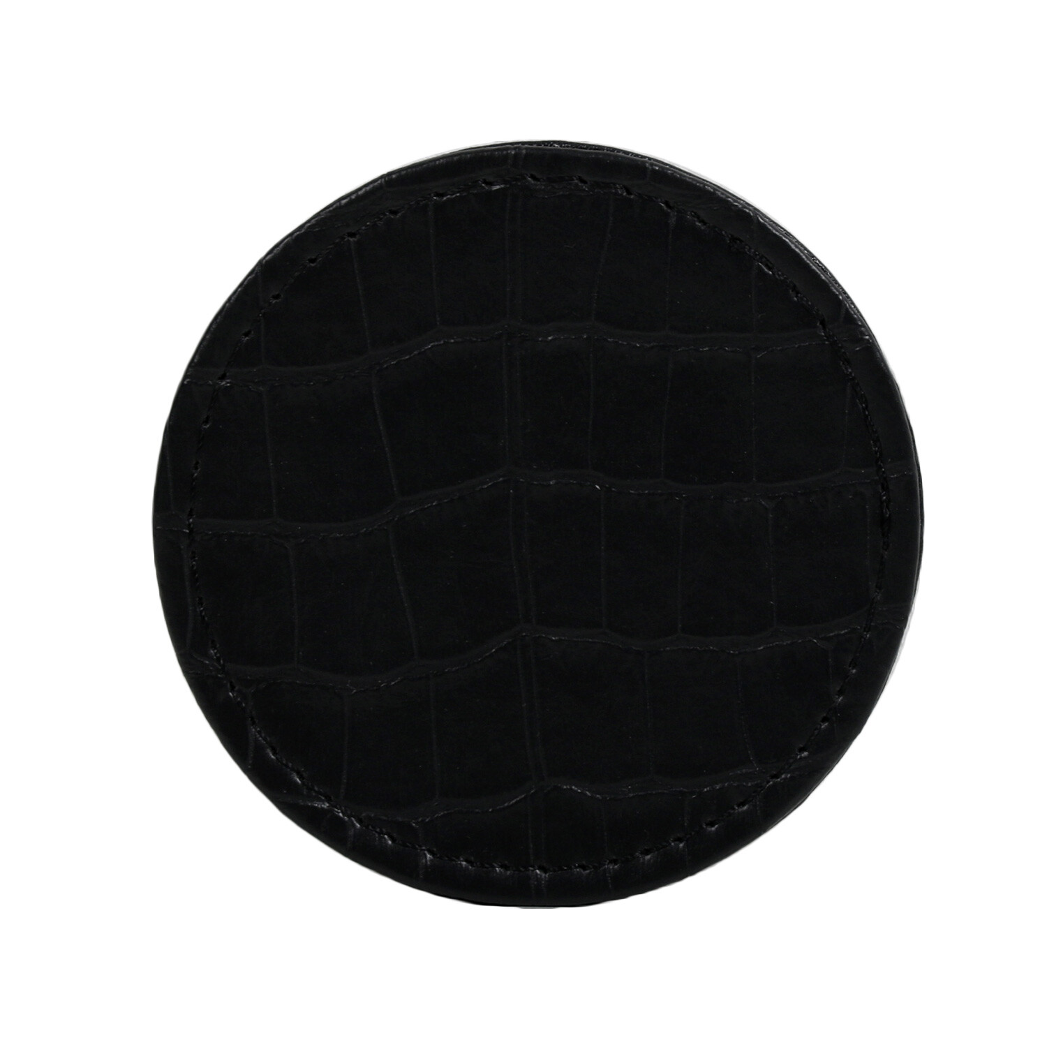 Pack of 4 Faux Crocodile Coasters - Black Image