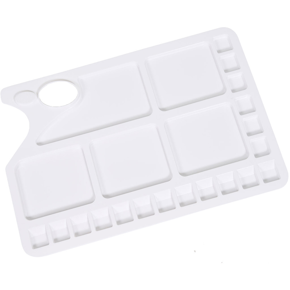 Rectangular Paint Palette White Image 3