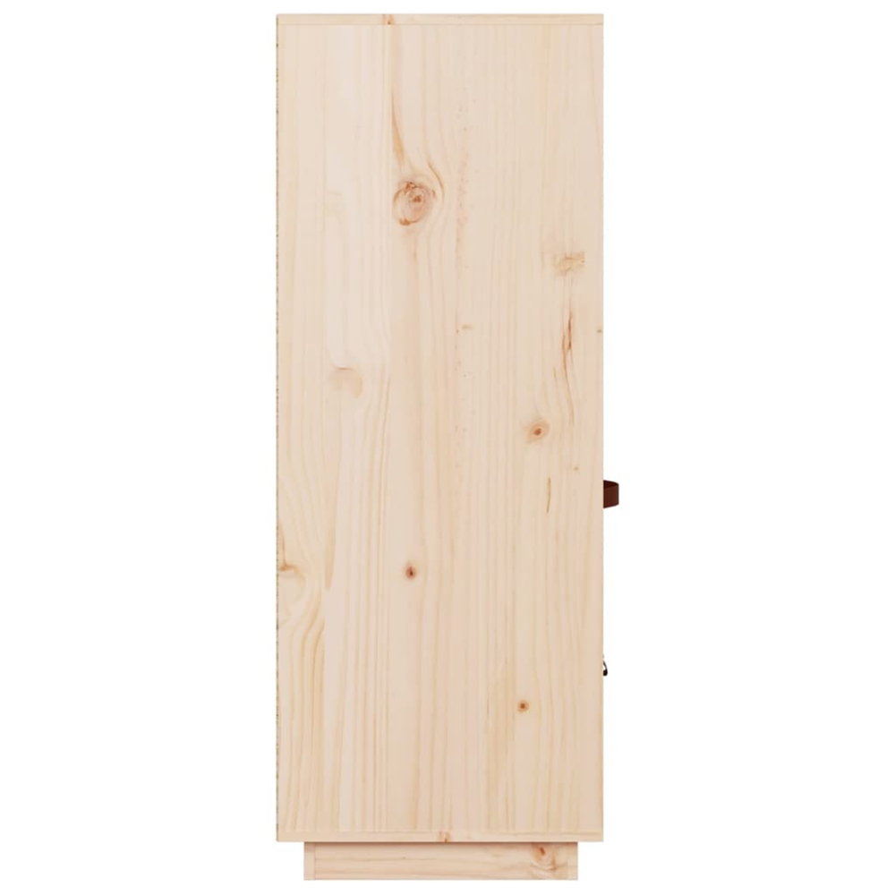 vidaXL 2 Door 2 Drawer 2 Shelf Solid Pine Wood Highboard Image 7