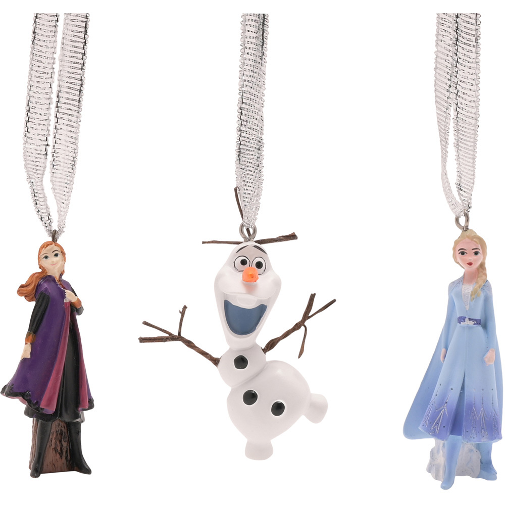 Disney Frozen Christmas Tree Ornaments 3 Pack Image 1