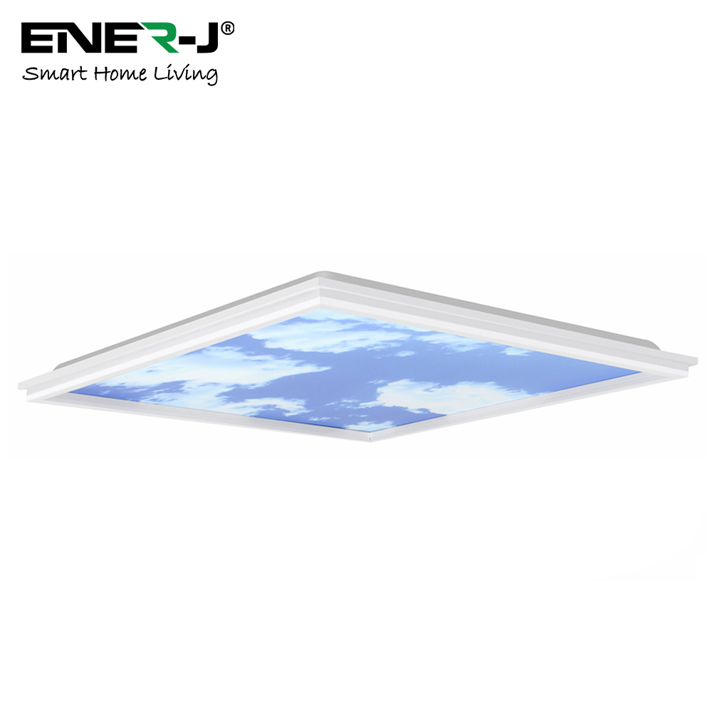 ENER-J Sky Cloud 2D with Frame LED Backlit Ceiling Panel 2 Pack Image 5