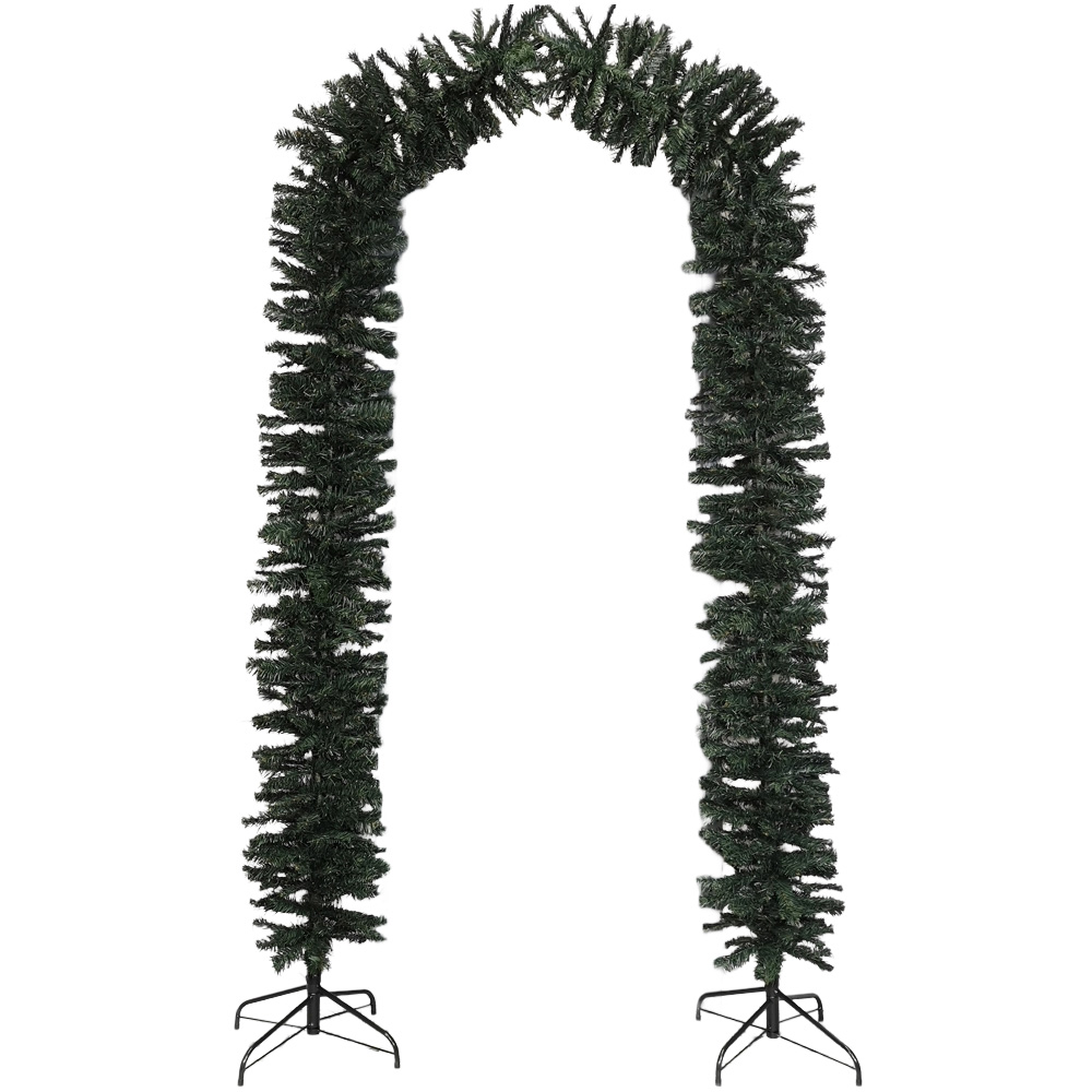 Samuel Alexander Green Single Door Tall Christmas Tree Arch 8ft Image 1