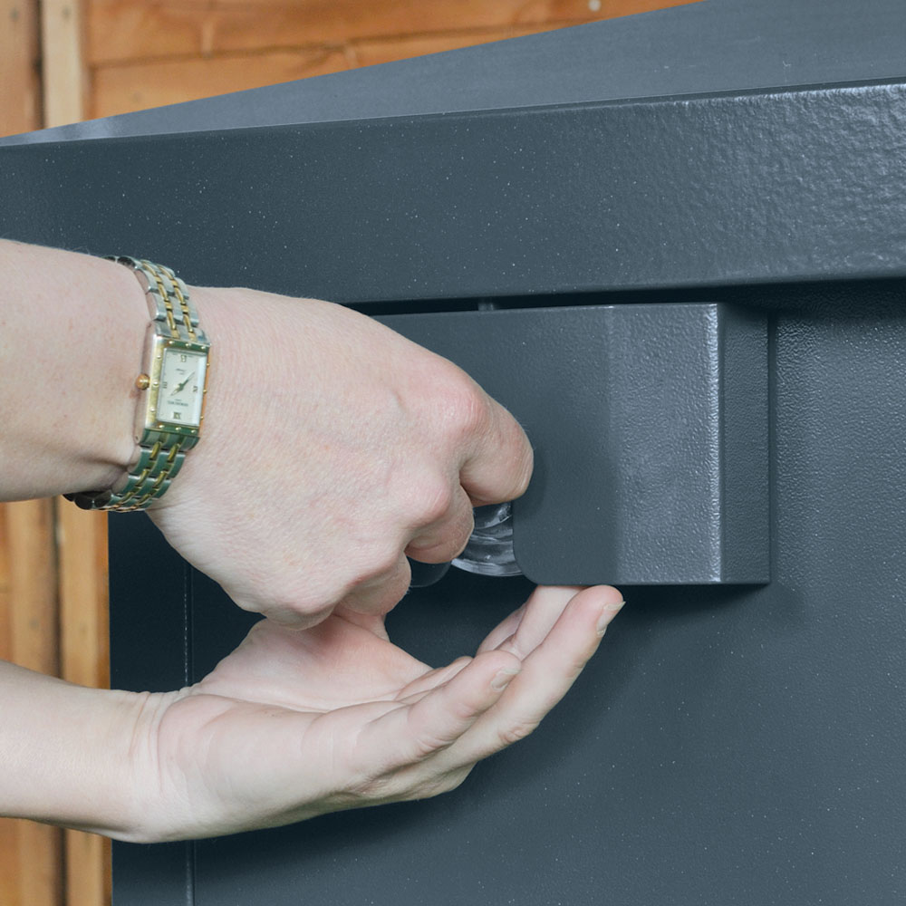 Asgard Access Plus 8 x 4ft Double Door Grey Garden Shed Image 4