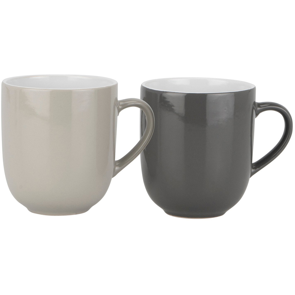 Grey Contrasting Coloured Mug Set of 4 Image 2