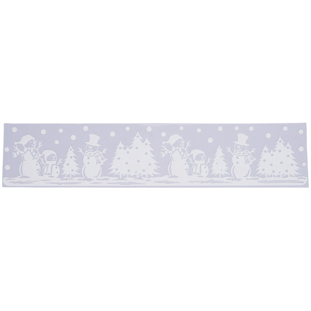 Frosty Snowmen Window Sticker White Image 1