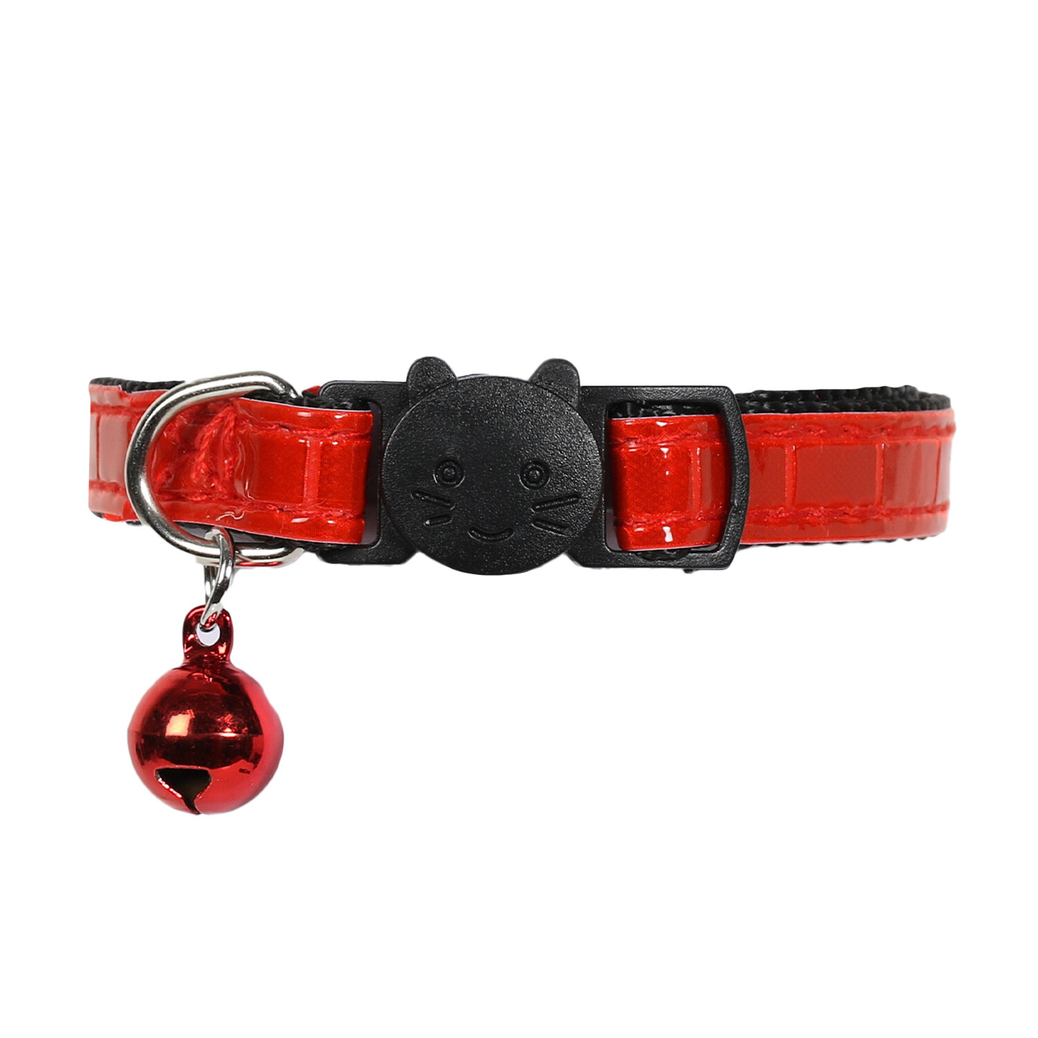 Reflective Cat Collar with Bell - Red Image