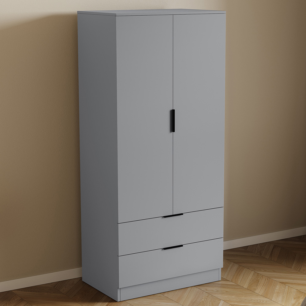 VIDA DESIGNS Trega Grey 3 Piece Bedroom Furniture Set Image 4