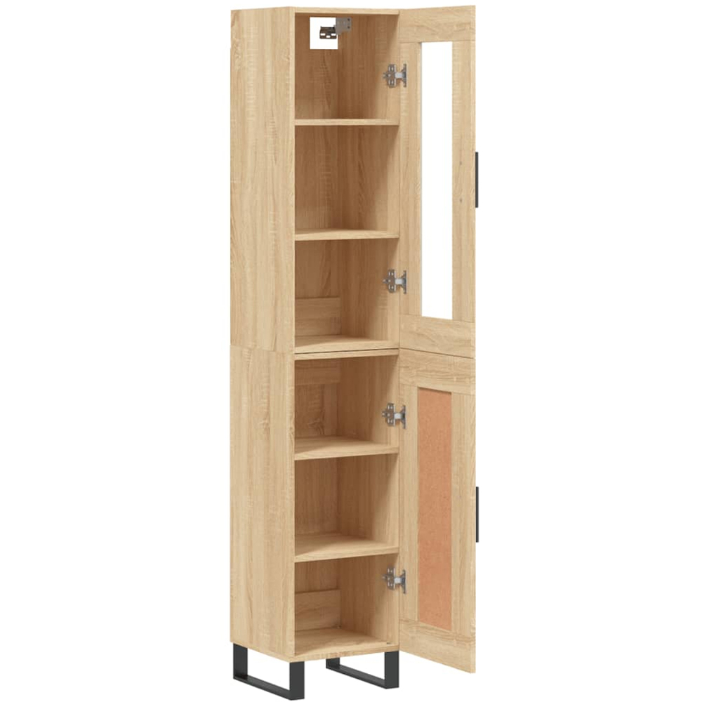 vidaXL 2 Door Sonoma Oak Highboard Image 4
