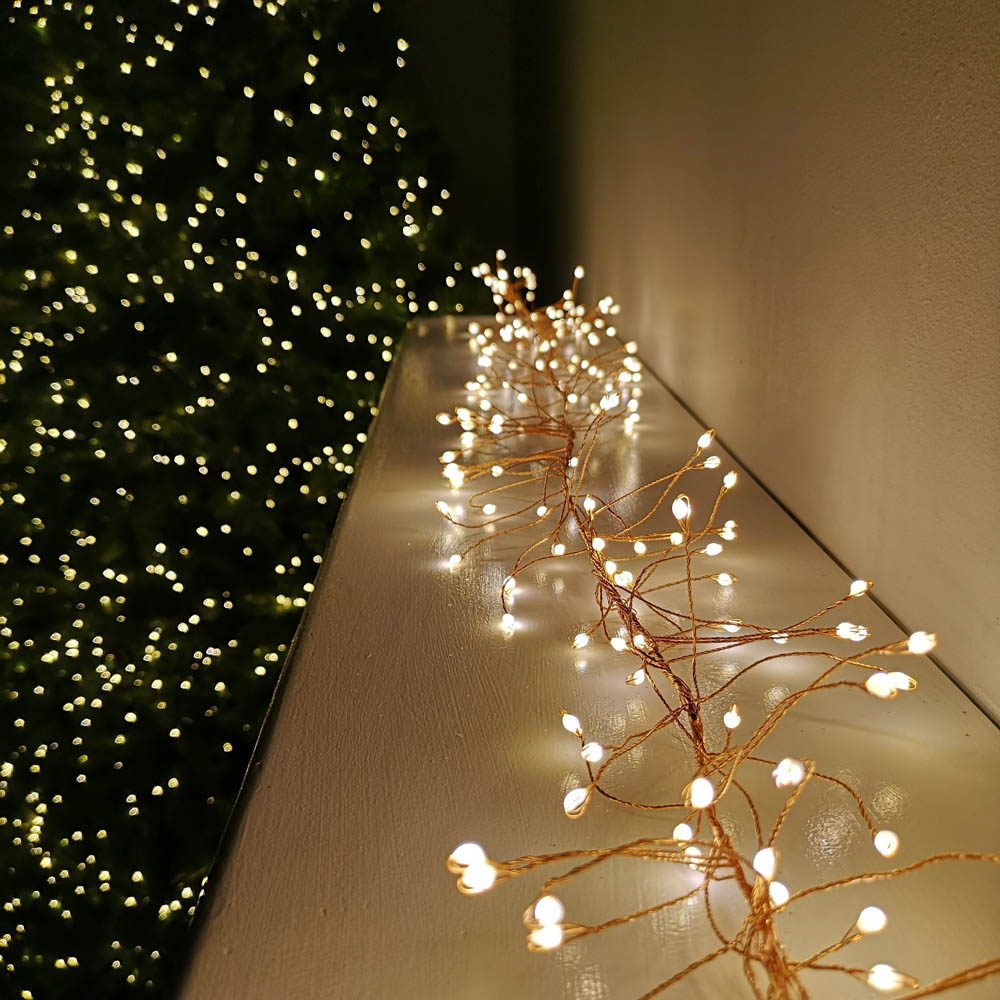 Samuel Alexander 288 Warm White LED Premier Outdoor Gold Wire Light 1.8m Image 1