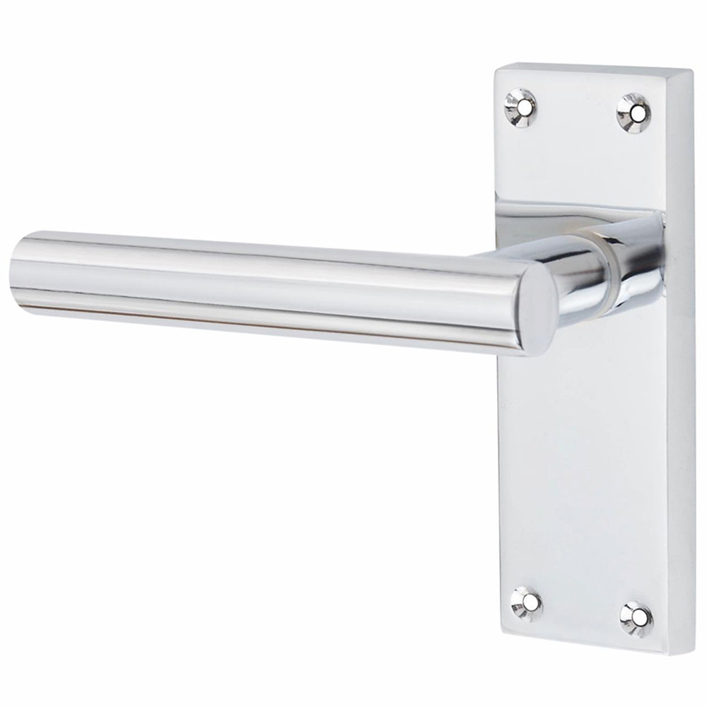 Golden Grace Polished Chrome Victorian Straight T-Bar Latch Door Handle 120 x 40mm Image 3