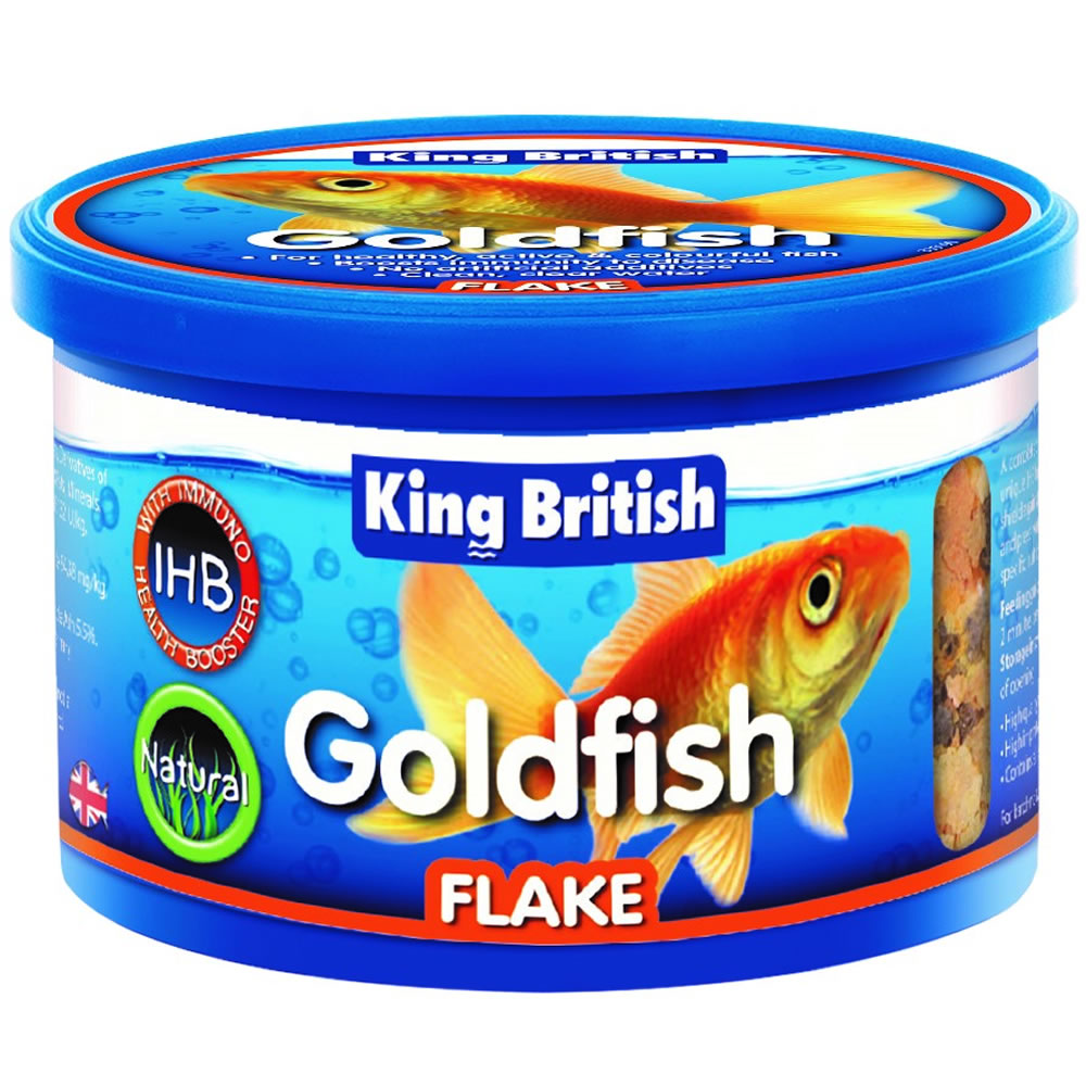 King British Goldfish Food Flakes 28g Image