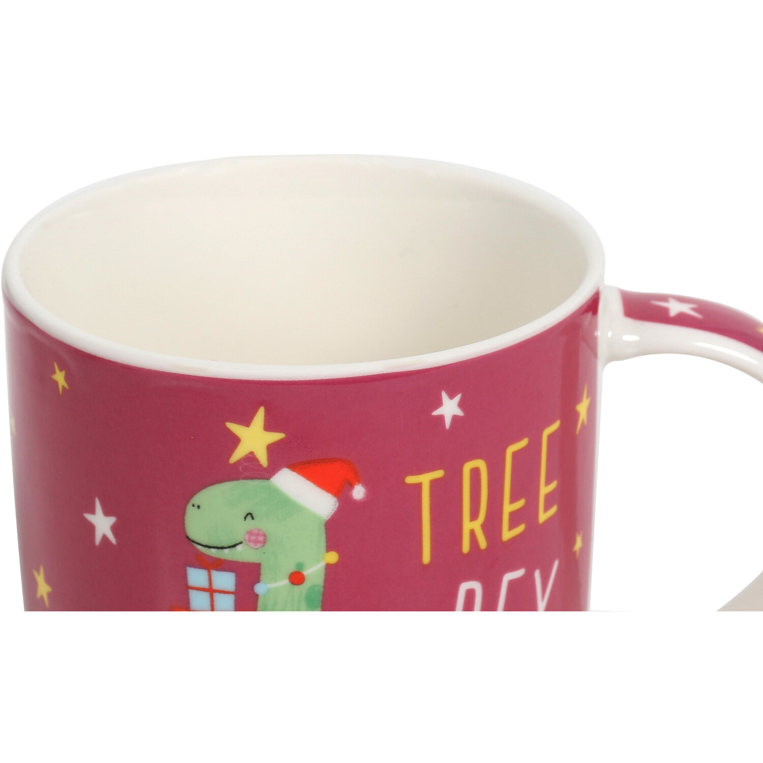 T-Rex Christmas Mug Image 6