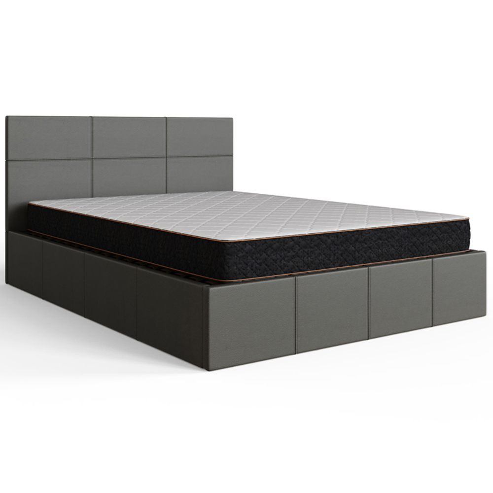 GFW Double Grey End Lift Ottoman Bed Image 2
