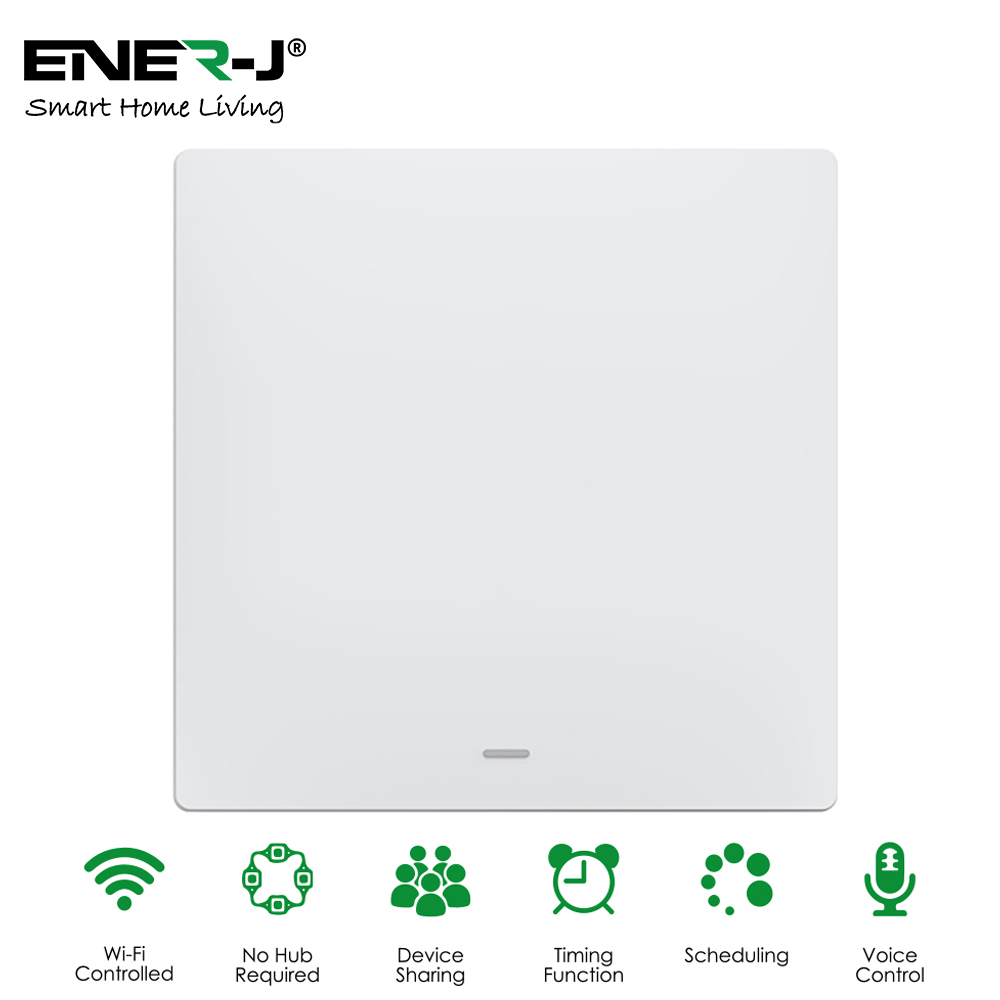 ENER-J 1 Gang Smart Push Button Smart Light Switch Image 6