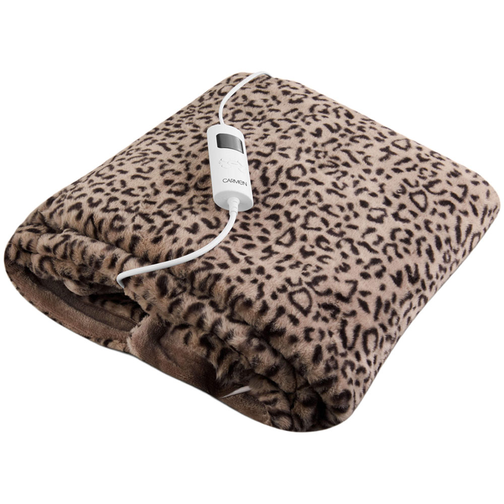 Carmen Multicolour Fleece Electric Heated Throw Over Blanket 160 x 130cm Image 1