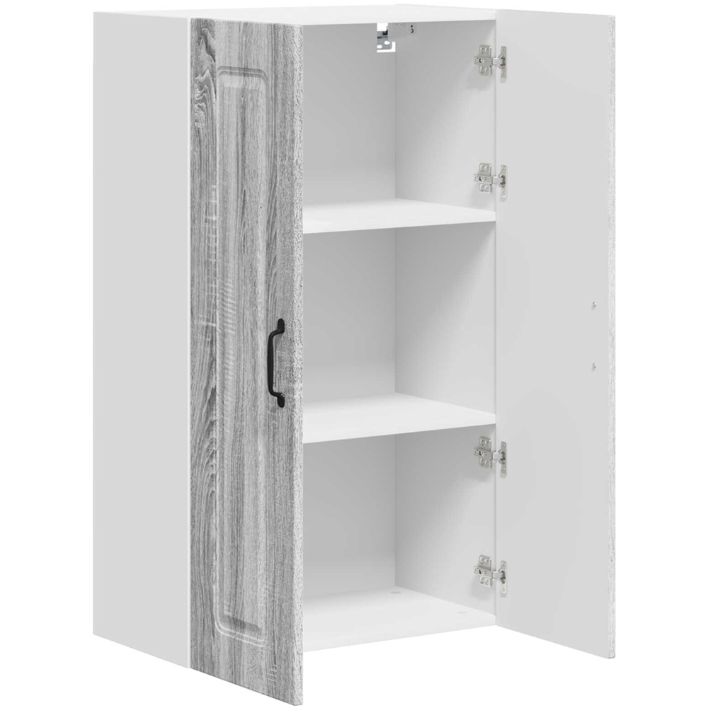 vidaXL 2 Door Grey Sonoma Kitchen Wall Cabinet Image 5