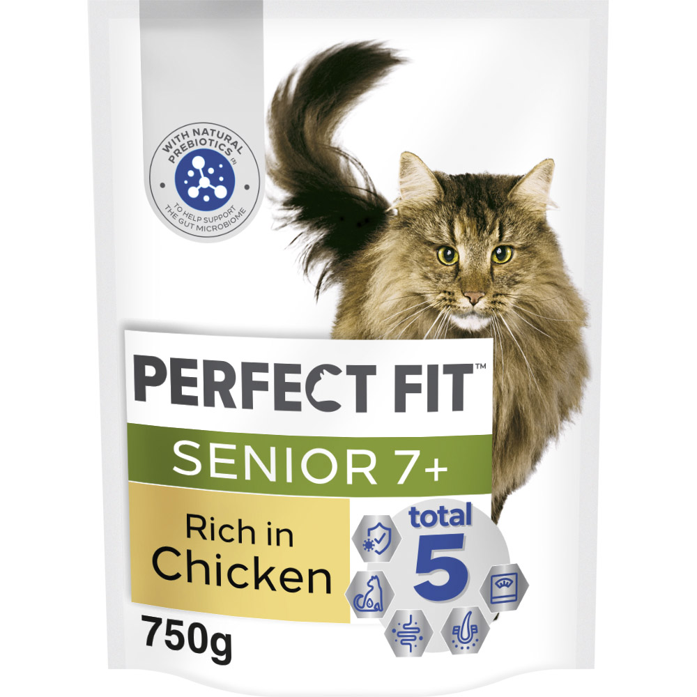 Perfect Fit Advanced Nutrition Chicken Senior Dry Cat Food 750g Image 1