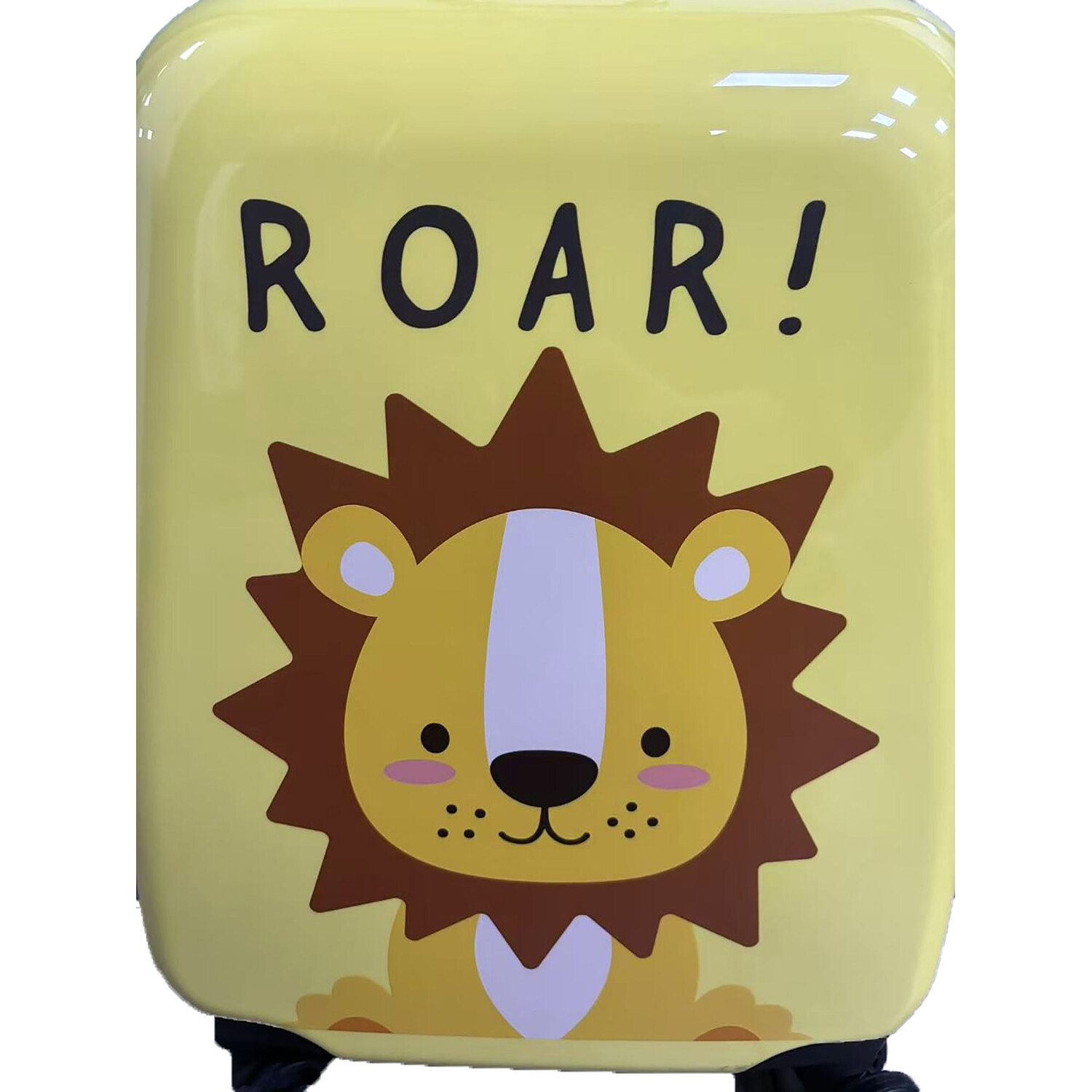 Animal Print Luggage Case Yellow Image 3