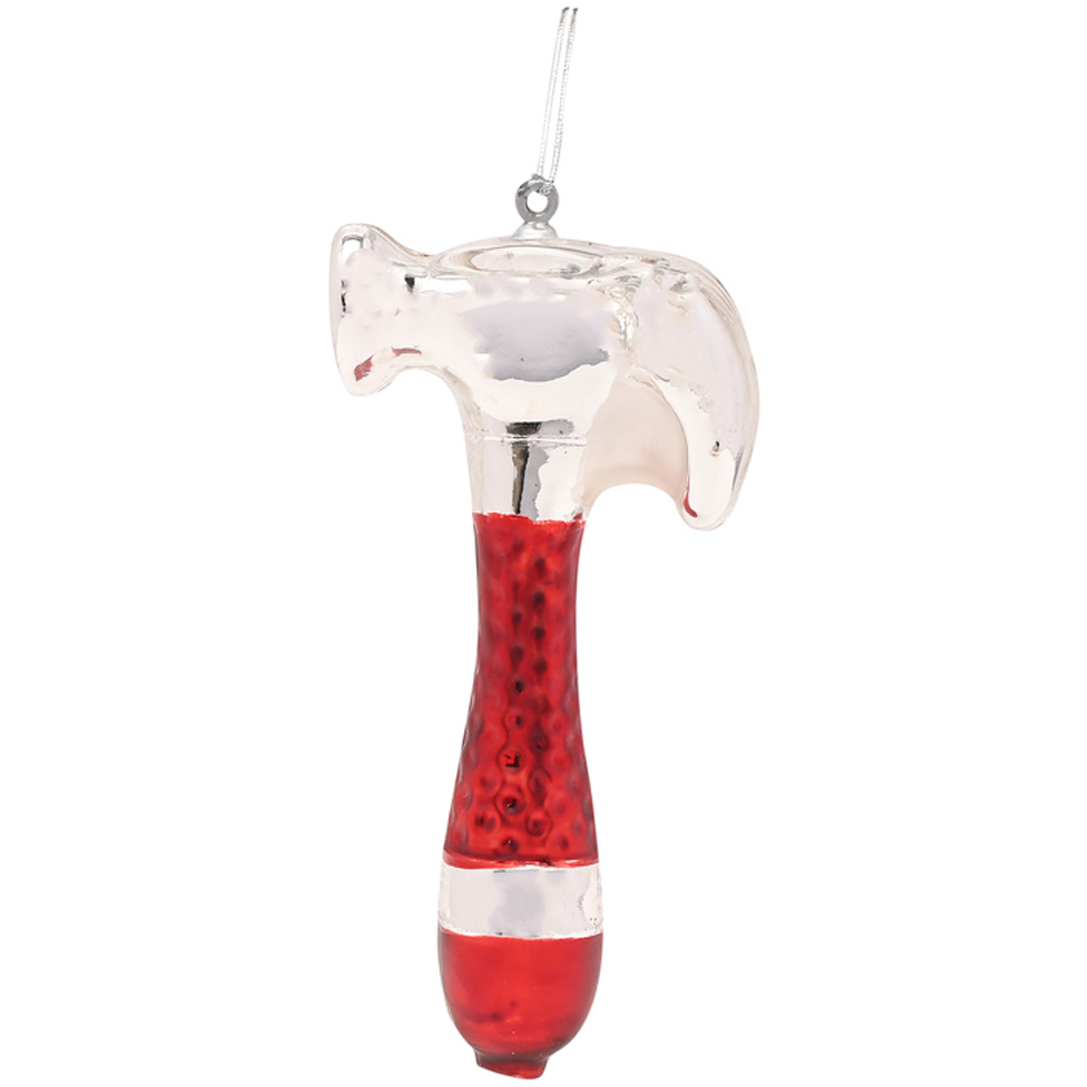 The Seasonal Gift Co Glass Tool Hanging Decoration 3 Piece Image 3