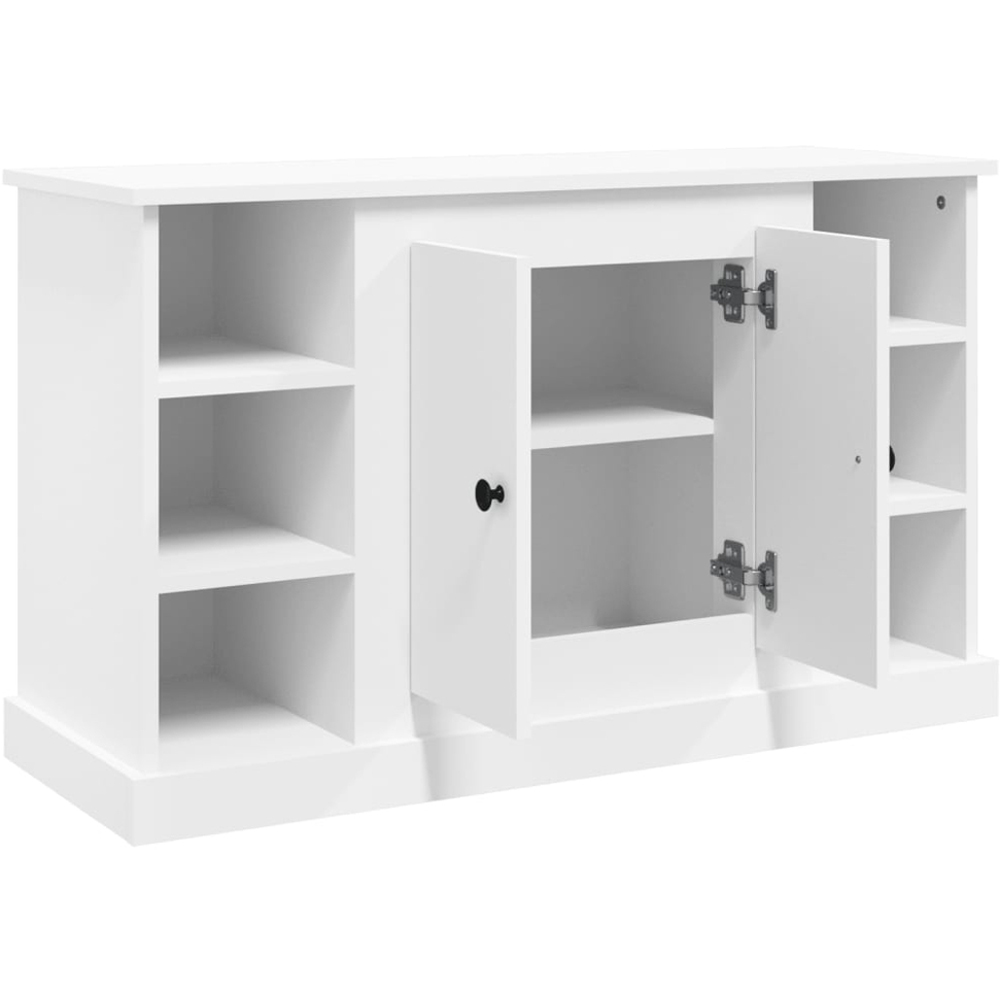vidaXL 2 Door 6 Shelf White Wide Sideboard Image 6