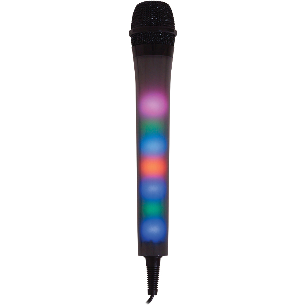 St Helens Mr Entertainer Black Microphone with LED Light Image 1