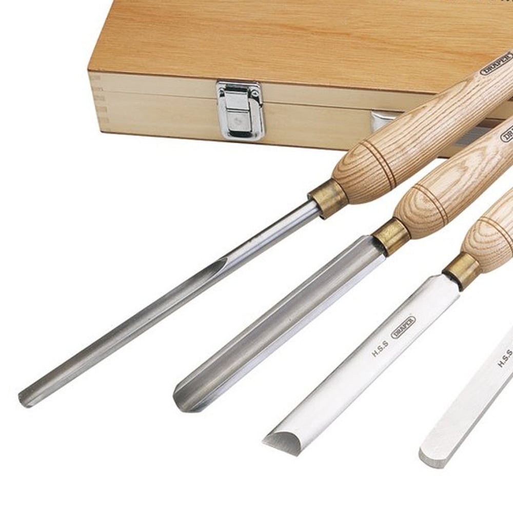 Draper 6 Piece HSS Woodturning Chisel Set Image 2