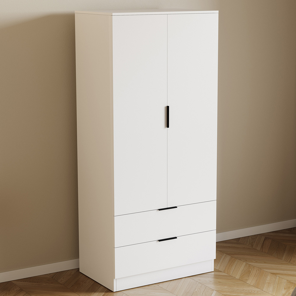 VIDA DESIGNS Trega White 4 Piece Bedroom Furniture Set Image 4
