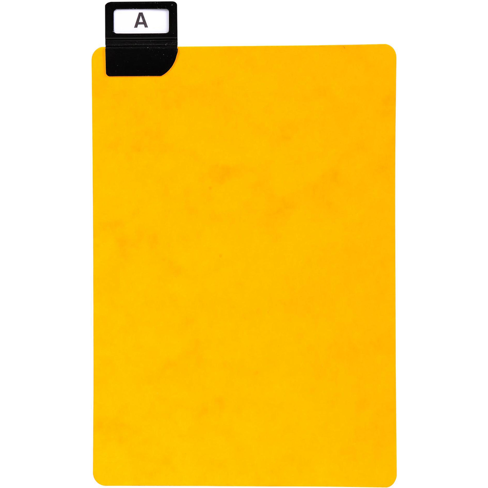 Exacompta Black A-Z Guide Card 210 x 148mm 24 Pack Image 2