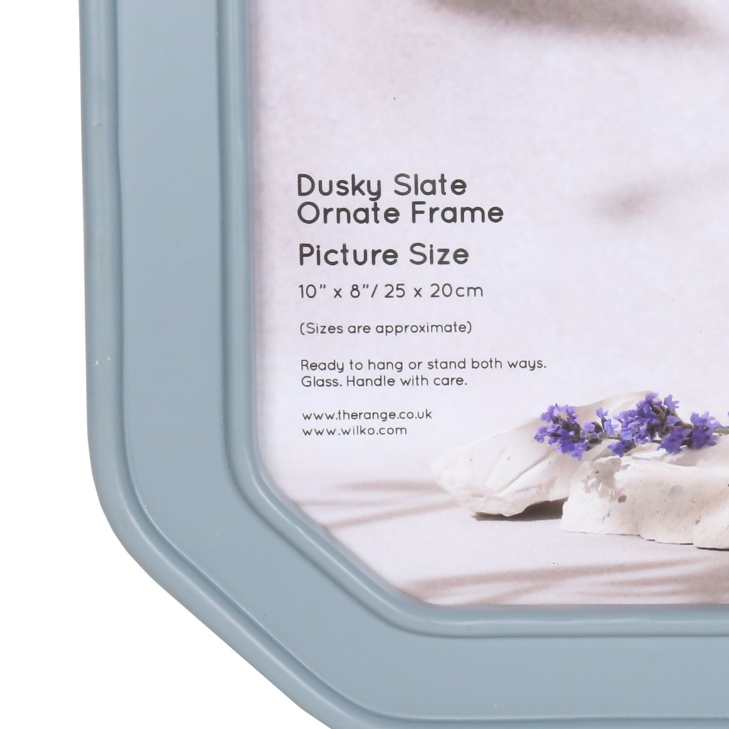 Ornate Photo Frame - Dusky Slate / 10 x 8in Image 2