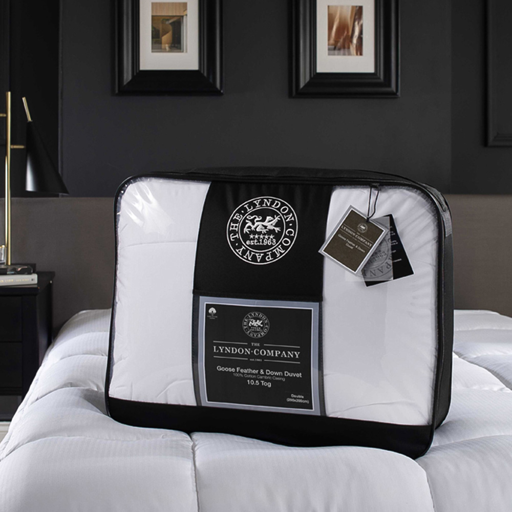 The Lyndon Company Double Natural Goose Feather and Down Duvet 10.5 Tog Image 2