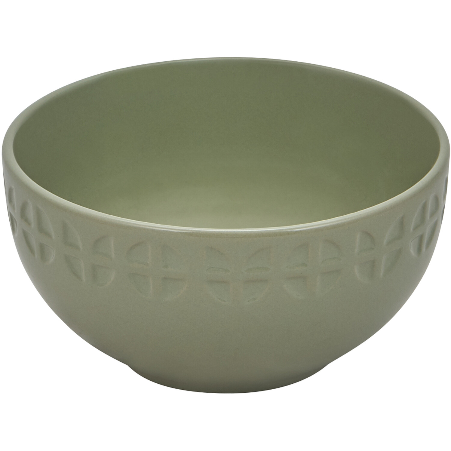 Geo Debossed 5.5" Rice Bowl - Sage Image 1