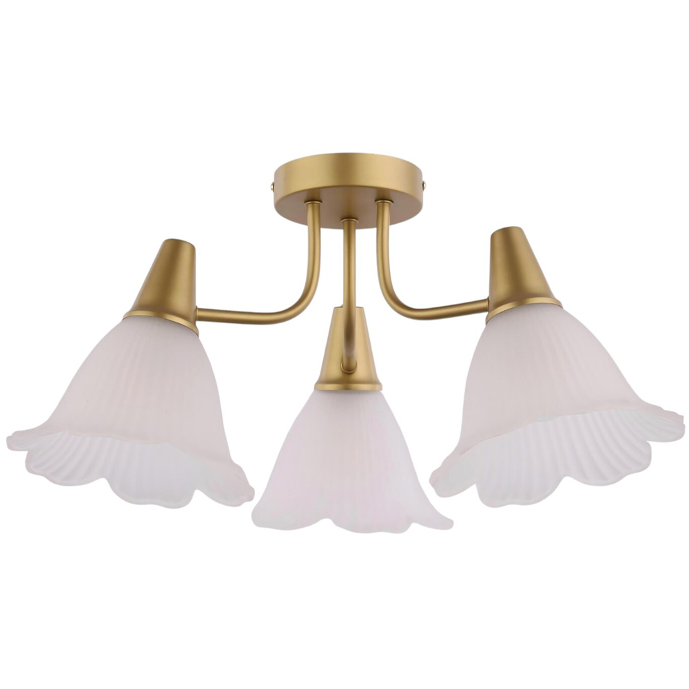 Chloe 3 Way Ceiling Light Fitting Gold Image 3