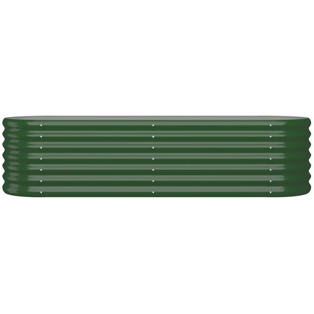 vidaXL Green Galvanised Steel Raised Garden Bed 36 x 40 x 152cm Image 2