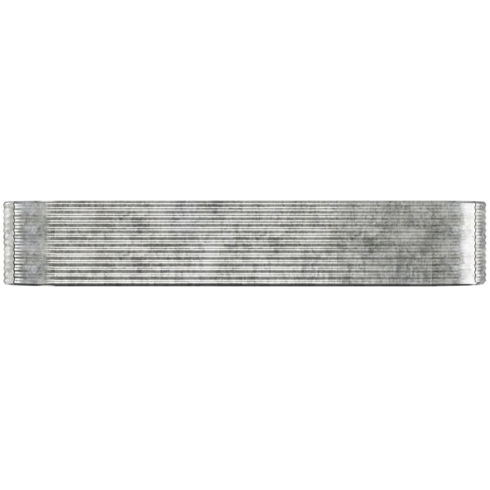 vidaXL Silver Galvanised Steel Garden Raised Bed 396 x 100 x 68cm Image 2