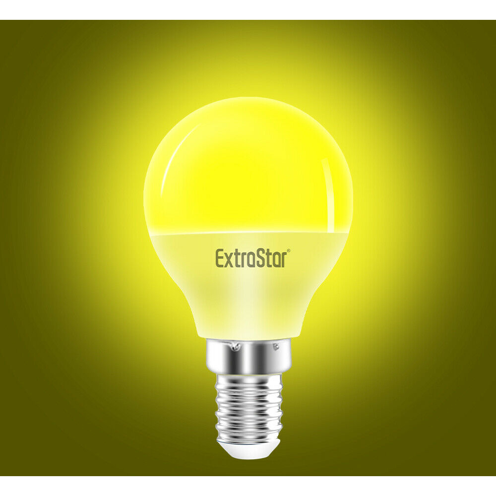 ExtraStar E14 4W Yellow Golf Ball LED Light Bulb Image 2